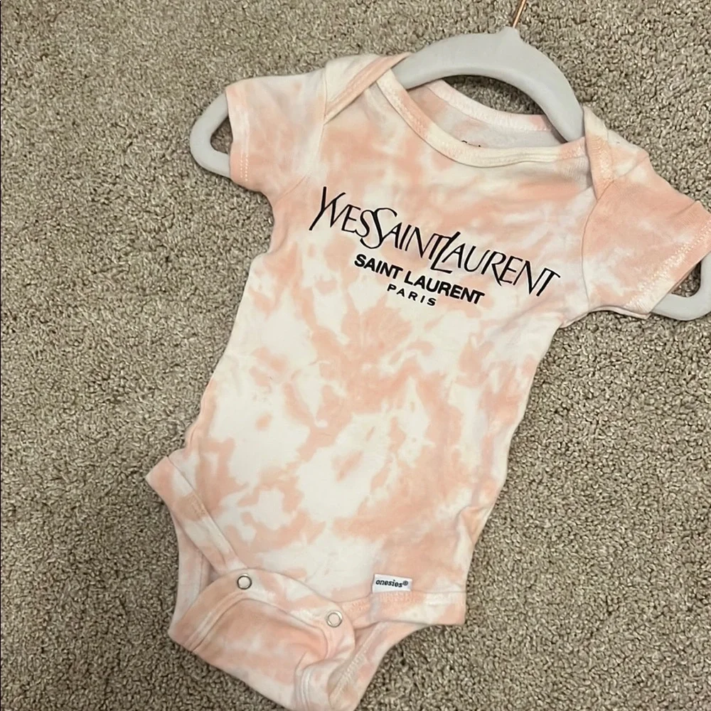 YSL Baby Onesie and Blue Romper Set - Picture 2 of 4